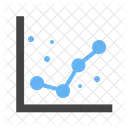 Graphique Pointille Analyse Icône