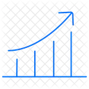 Graphique Taux Croissance Icône