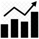 Graphique Diagramme A Barres Croissance De Lentreprise Icône