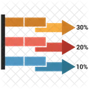 Diagramme à bandes  Icône