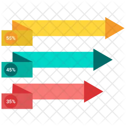 Diagramme à bandes  Icône