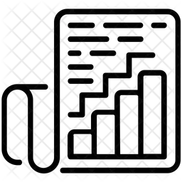 Diagramme à bandes  Icône