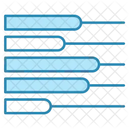 Diagramme à bandes  Icône