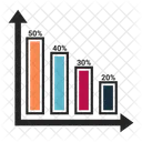 Diagramme à bandes  Icône