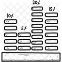 Diagramme à bandes  Icône