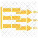 Diagramme à bandes  Icône