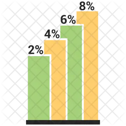 Diagramme à bandes  Icône