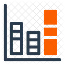 Graphique A Barres Empilees Comparaison Categories Icône