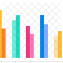 Graphique A Barres Infographie Heure Icon