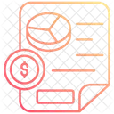 Diagramme circulaire financier  Icône