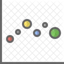 Nuage De Points Trace Graphique Icône