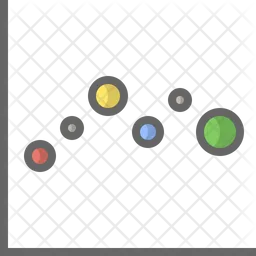 Diagramme de nuages de points  Icône