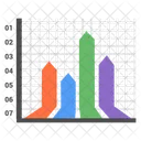 Graphique A Barres Diagramme A Barres Application De Cartographie Icône