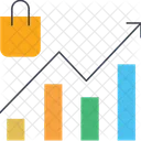 Graphique de croissance  Icône
