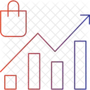 Graphique de croissance  Icône