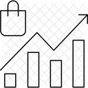 Graphique de croissance  Icône