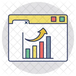 Graphique de croissance  Icône