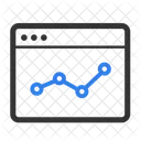 Graphique De Croissance Graphique De Referencement Analyse Icône