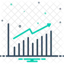 Graphique de croissance  Icône