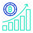 Graphique de croissance du Bitcoin  Icône