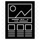 Graphique De Montagne Analyse Graphique Referencement Icône