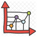 Diagramme De Tendance Analyse Des Tendances Presentation Statistique Icône