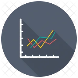 Graphique des tendances  Icône