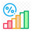 Interet Augmentation Statistiques Icône