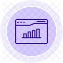 Graphique En Ligne Analyse Graphique Icône