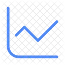 Graphique Lineaire Graphique Statistiques Icône