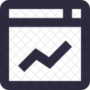 En Ligne Graphique Referencement Icône