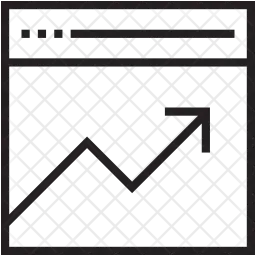 Graphique en ligne  Icône