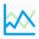 Graphique Lineaire Statistiques Graphique Icône