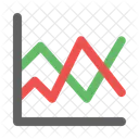 Graphique Lineaire Statistiques Graphique Icône