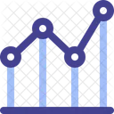 Graphique Lineaire Tendance Analyse Icône