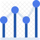 Graphique Lineaire Tendance Analyse Icône