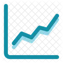 Graphique Lineaire Graphique Analyse Icône