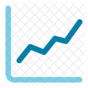 Graphique Lineaire Graphique Analyse Icône