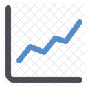 Graphique Lineaire Graphique Analyse Icône