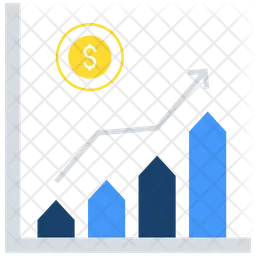 Graphique financier  Icône