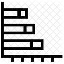 Horizontal Barre Analytics Icône