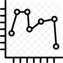 Graphique Lineaire Graphique Lineaire Statistiques Icône