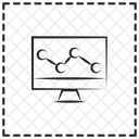 Graphique Lineaire Graphique Analyses Icône