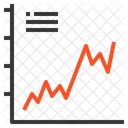 Graphique A Plusieurs Lignes Icône