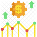 Ligne Graphique Investissement Icône