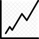 Graphique En Ligne Icône