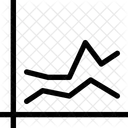 Graphique En Ligne Icône