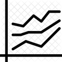 Graphique En Ligne Icône