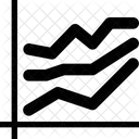 Graphique En Ligne Icône