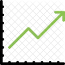 Ligne Graphique Finance Icon